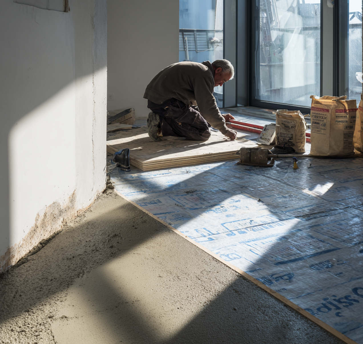 beton au sol