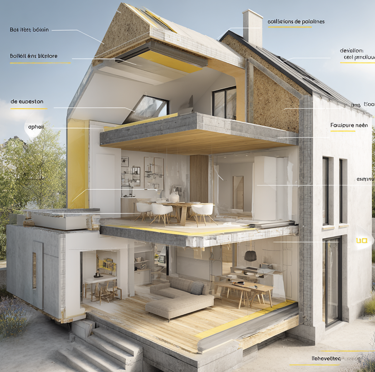 dalle beton coupe